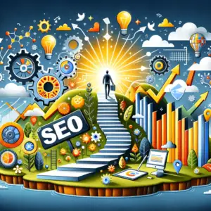 Here is the image for the section "Building an Optimistic SEO Mindset," visually representing the concept of embracing change in SEO as an opportunity and showcasing the power of positive thinking in overcoming SEO challenges. The image captures the essence of positivity, resilience, and forward-thinking in the realm of SEO.